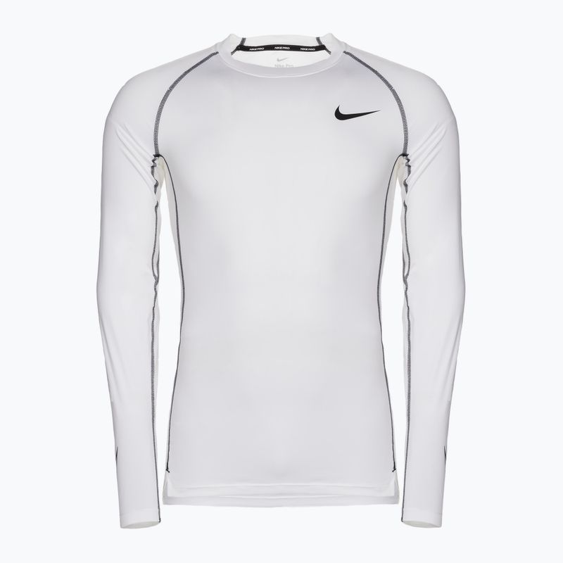 Herren Trainings-Langarm-Shirt Nike Pro Dry-Fit Tight Top weiß DD1990-100