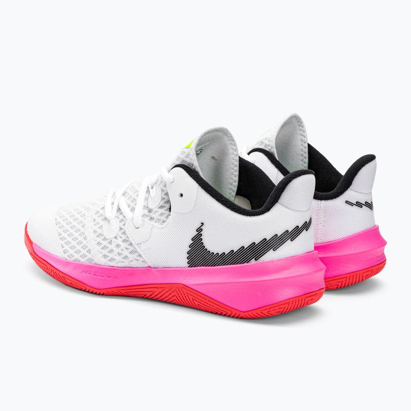 Nike Zoom Hyperspeed Court SE Volleyballschuhe weiß/schwarz/bright crimson 3