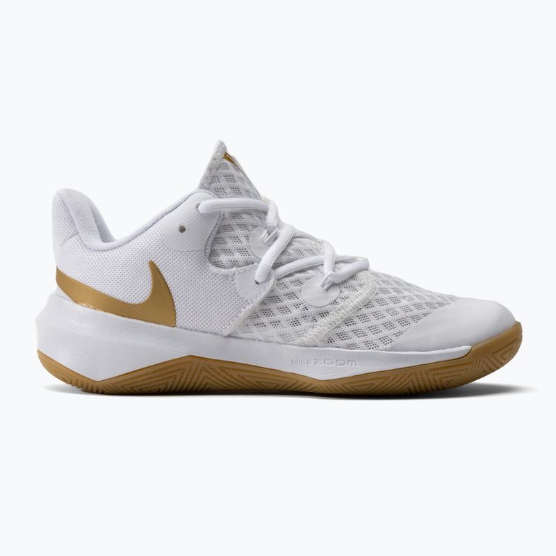 Nike Zoom Hyperspeed Court SE Volleyballschuhe weiß/gold 2