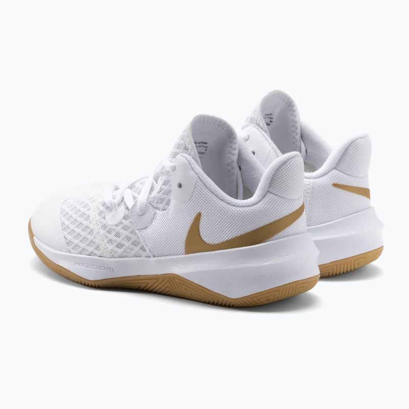Nike Zoom Hyperspeed Court SE Volleyballschuhe weiß/gold 3
