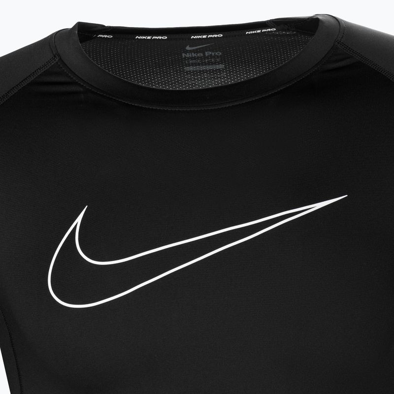 Herren Trainings-T-Shirt Nike Tight Top schwarz DD1992-010 3