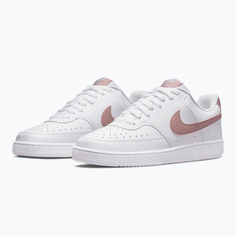 Schuhe Damen Nike Court Vision Low Next Nature white/pink oxford 3