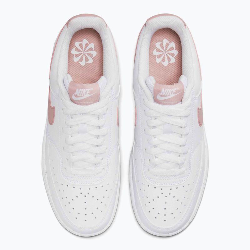 Schuhe Damen Nike Court Vision Low Next Nature white/pink oxford 5