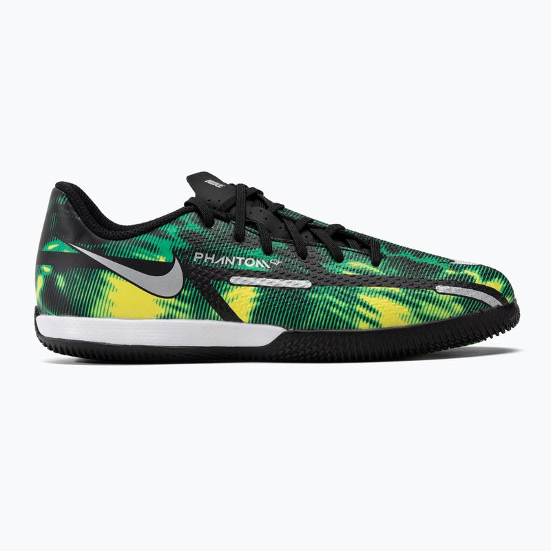 Nike Phantom GT2 Academy SW IC Jr Kinder Fußballschuhe grün DM0749-003 2