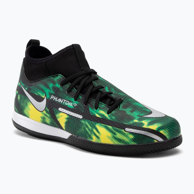 Nike Phantom GT2 Academy DF SW IC Jr Kinder Fußballschuhe grün DM0740-003