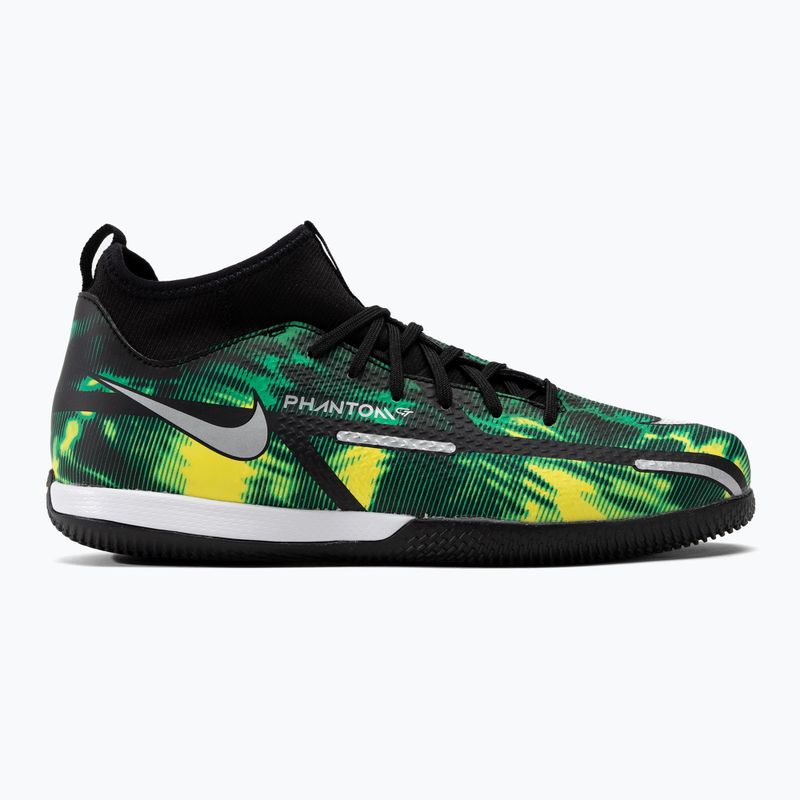 Nike Phantom GT2 Academy DF SW IC Jr Kinder Fußballschuhe grün DM0740-003 2