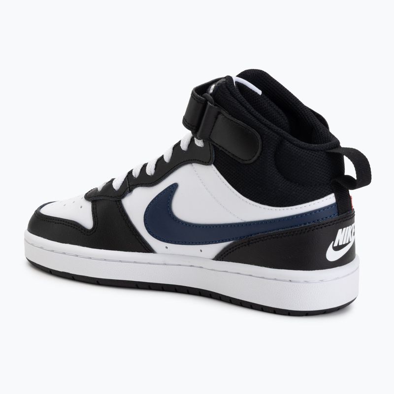 Kinder Sneaker Nike Court Borough Mid 2 white/white/black/university red 3