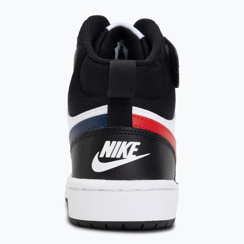 Schuhe  Nike Court Borough Mid 2 white/white/black/university red 6