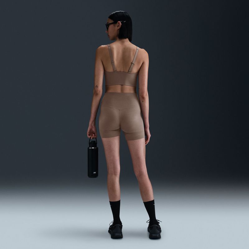 Sport-BH Nike Alate Medium Support Longline mink brown/white 12