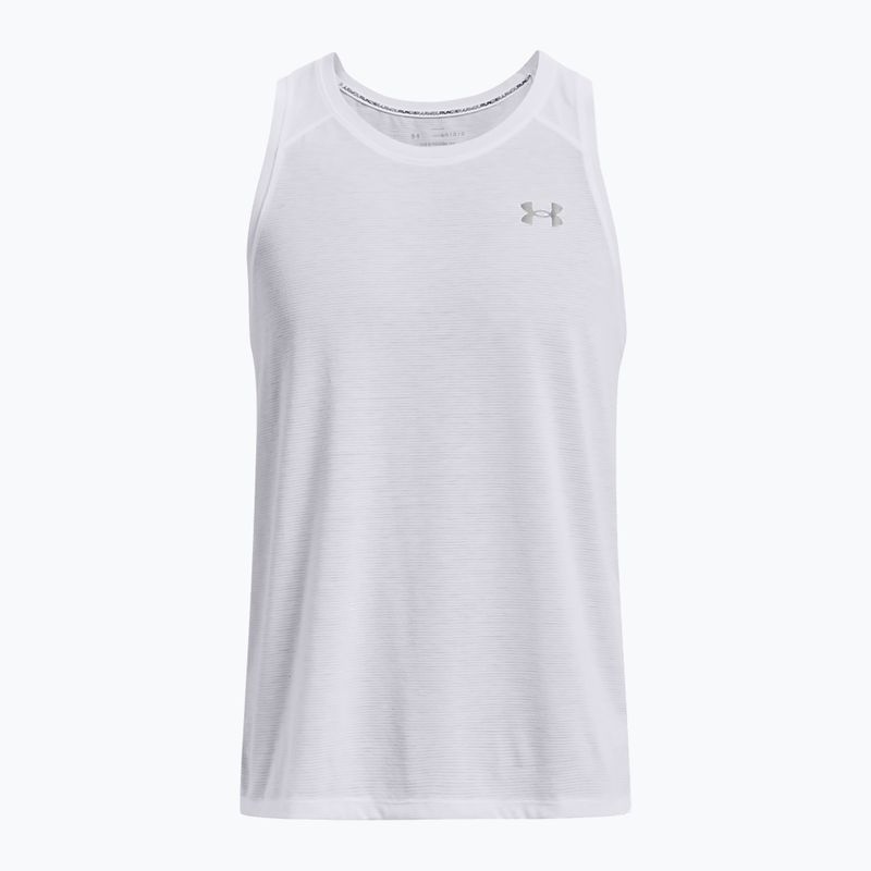 Herren Under Armour Streaker Singlet Lauftank Top weiß 1361468-100 5