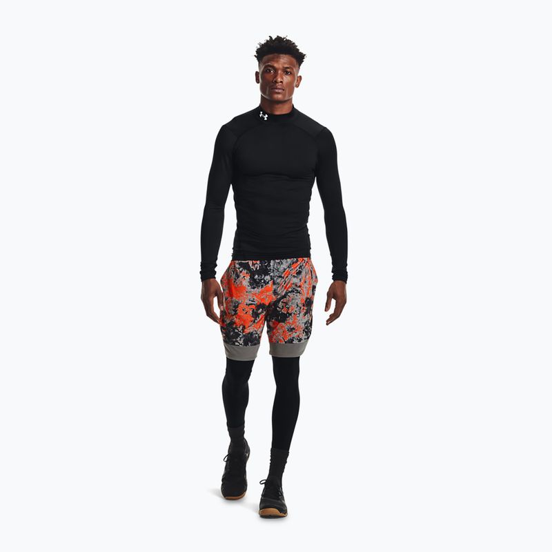 Training Longsleeve Herren Under Armour Comp Mock UA Armour black/white 2