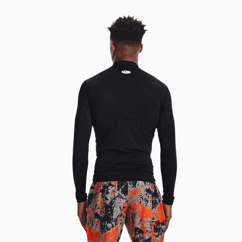 Training Longsleeve Herren Under Armour Comp Mock UA Armour black/white 3