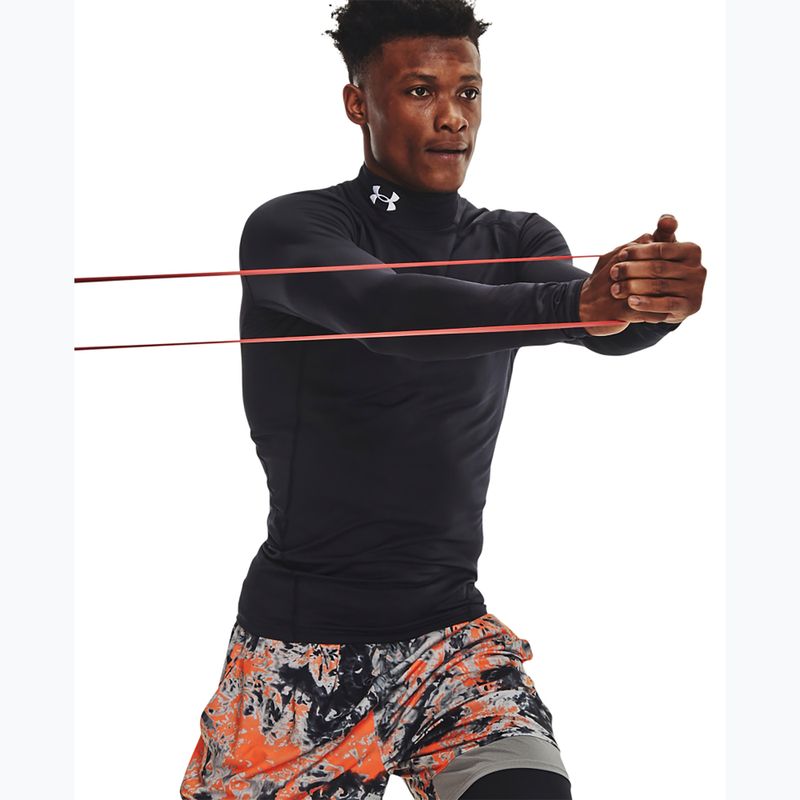 Training Longsleeve Herren Under Armour Comp Mock UA Armour black/white 4