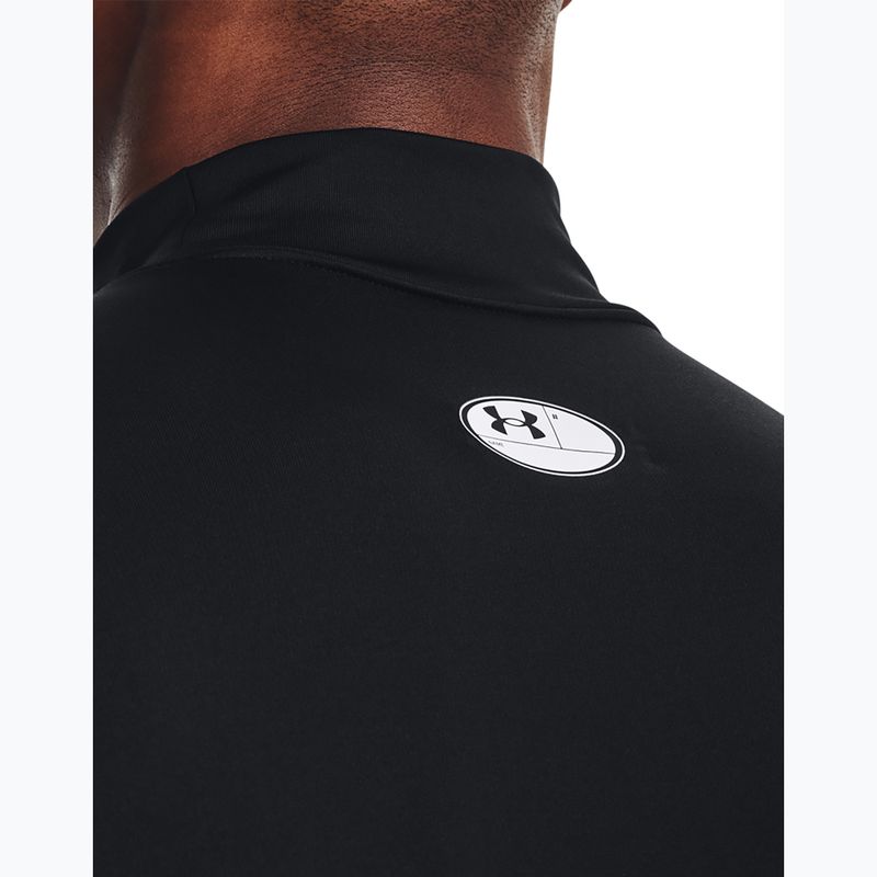 Training Longsleeve Herren Under Armour Comp Mock UA Armour black/white 5