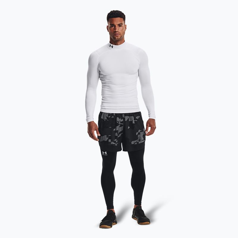 Training Longsleeve Herren Under Armour Comp Mock UA Armour white/black 2