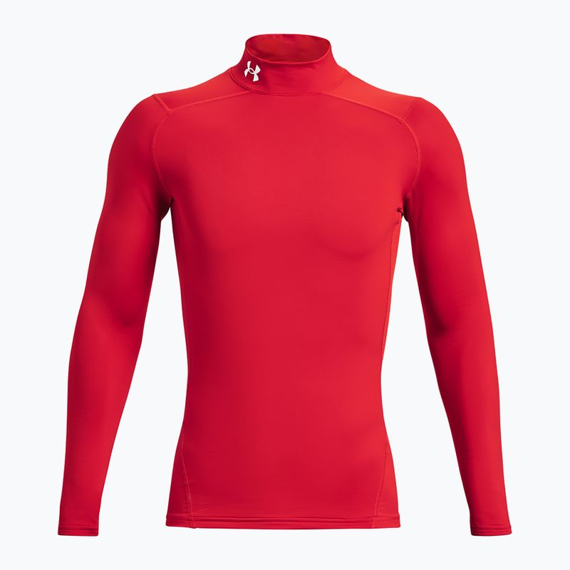 Herren Trainings-Longsleeve Under Armour Comp Mock UA Armour red/white