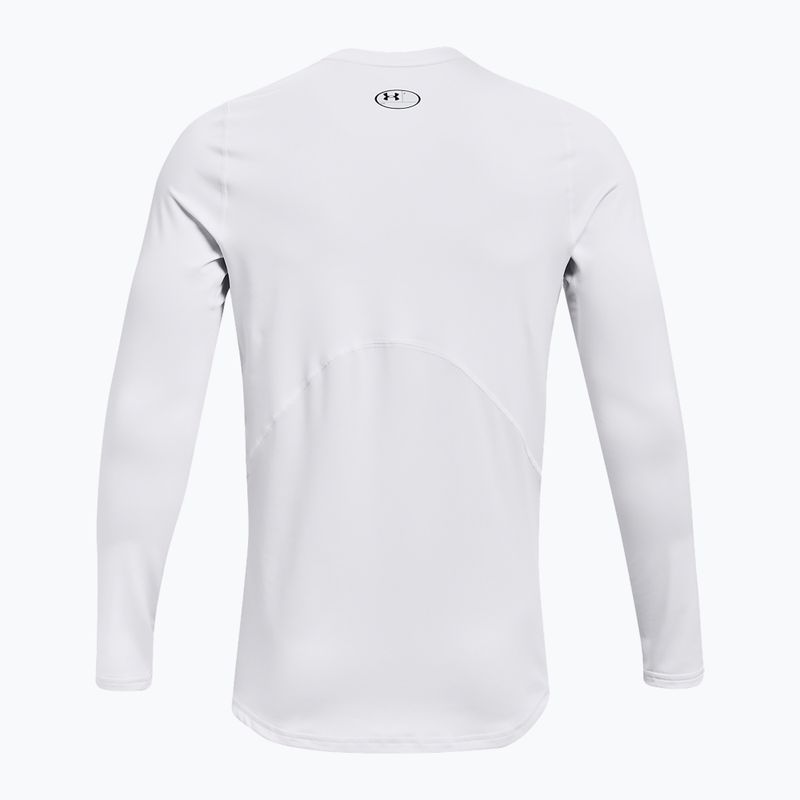 Herren-Trainingslangarmshirt Under Armour CG Armour Fitted Crew white/black 2