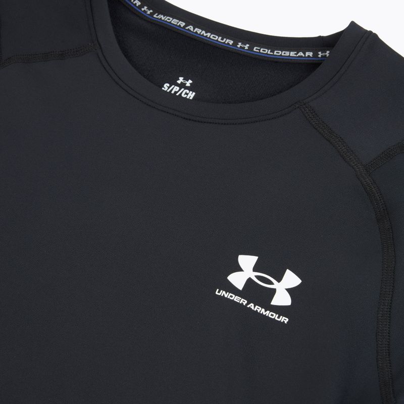 Herren-Trainingslangarmshirt Under Armour CG Armour Fitted Crew black/white 3