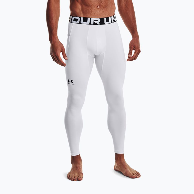 Herren-Leggings Under Armour Ua Cg Armour Novelty Compression weiß/schwarz