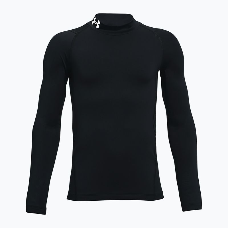 Kinder Trainings-Langarmshirt Under Armour Cg Armour Mock schwarz/weiß
