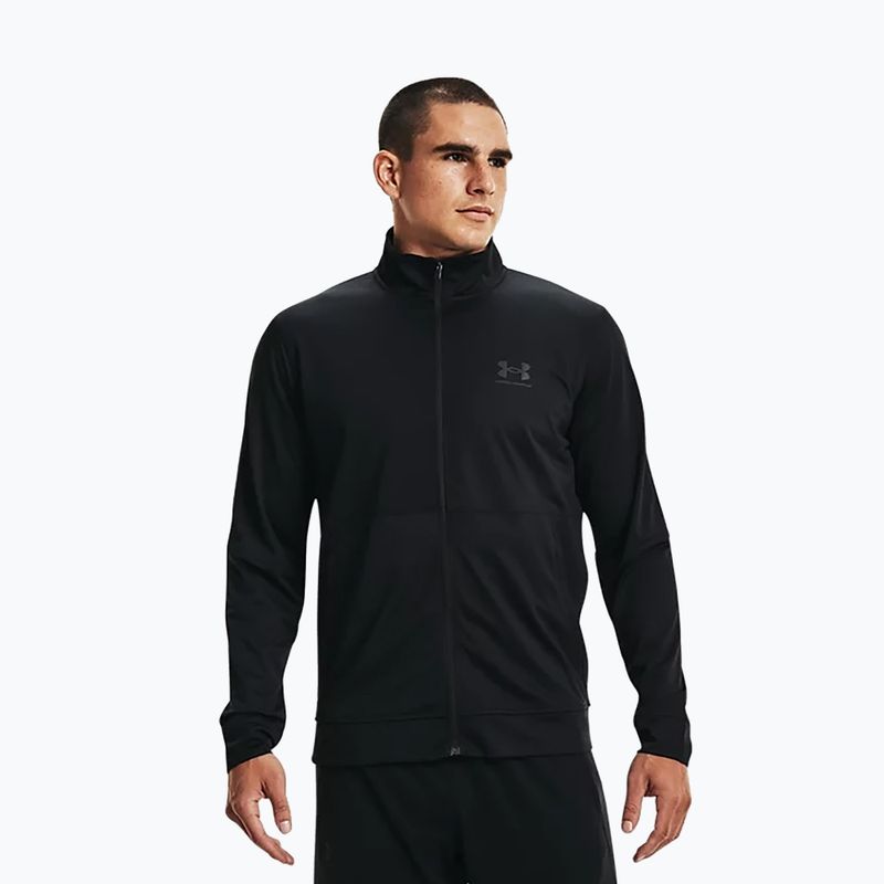 Under Armour Pique Track Herren Trainingsshirt schwarz 1366202 3