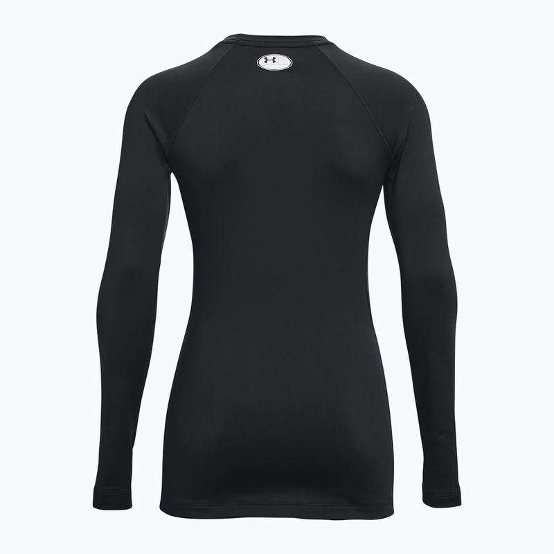 Under Armour Authentics CG Crew Damen schwarz/weißes Langarmshirt 6