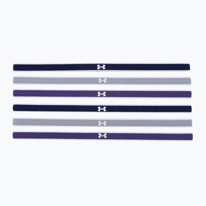 Unter Armour Ua Mini Stirnbänder 0 4  6pcs marineblau-lila-grau 1286016-412 2