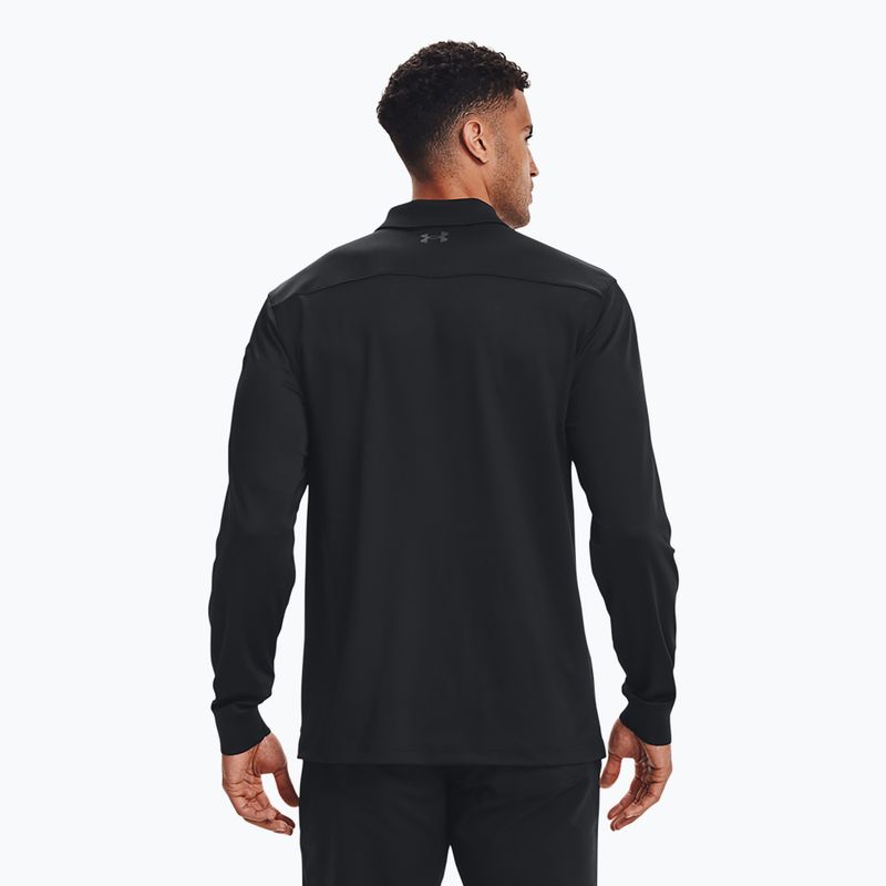 Herren Under Armour Tactical Performance Polo 2.0 Longsleeve schwarz/schwarz 3