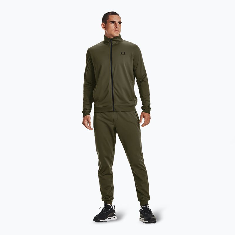 Hose Herren Under Armour Sportstyle Tricot Jogger marine od green / black 2