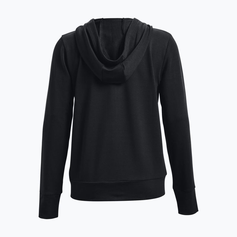 Under Armour Damen Training Sweatshirt Rival Terry Full Zip Hoodie schwarz 1369853 2