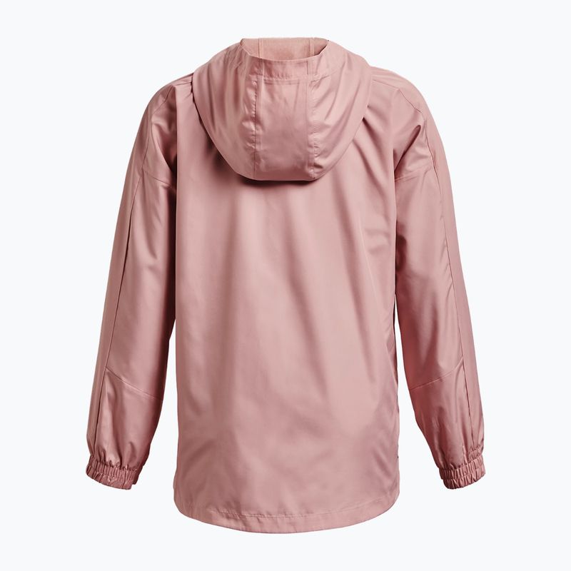 Under Armour Rush Woven Nov Damen Trainingsjacke rosa 1369848-676 2