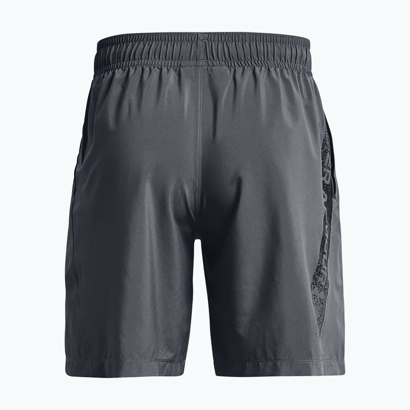 Under Armour Herren Trainingsshorts Woven Graphic pitch grau/schwarz 5