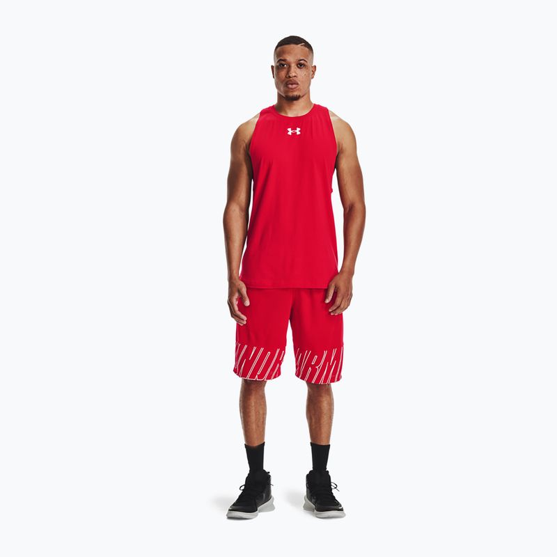 Basketball Trikot Herren Under Armour Baseline Cotton Tank 61 rot 136191-61-LG 2