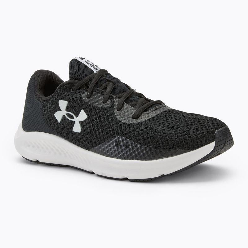 Under Armour Charged Pursuit 3 schwarz/schwarz/weiß Herren Laufschuhe