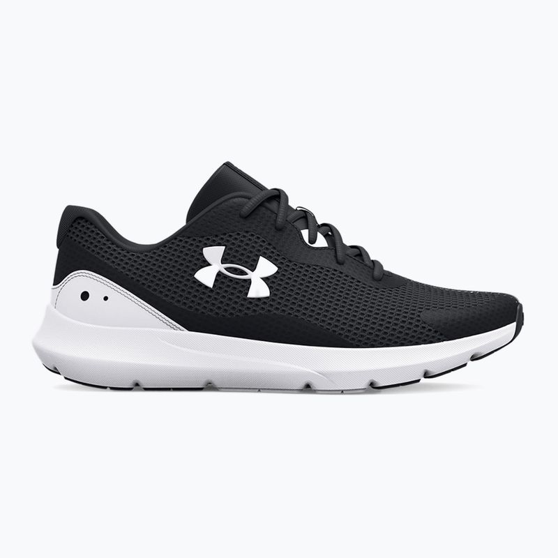 Under Armour Surge 3 Herren Laufschuhe schwarz und weiß 3024883 10