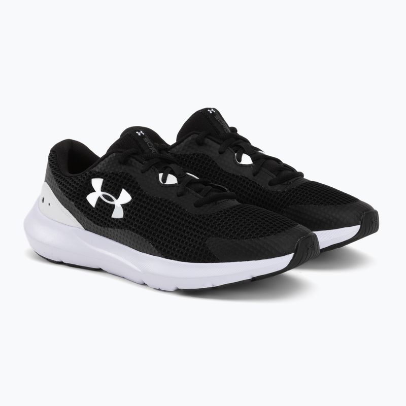 Under Armour Surge 3 Herren Laufschuhe schwarz und weiß 3024883 4