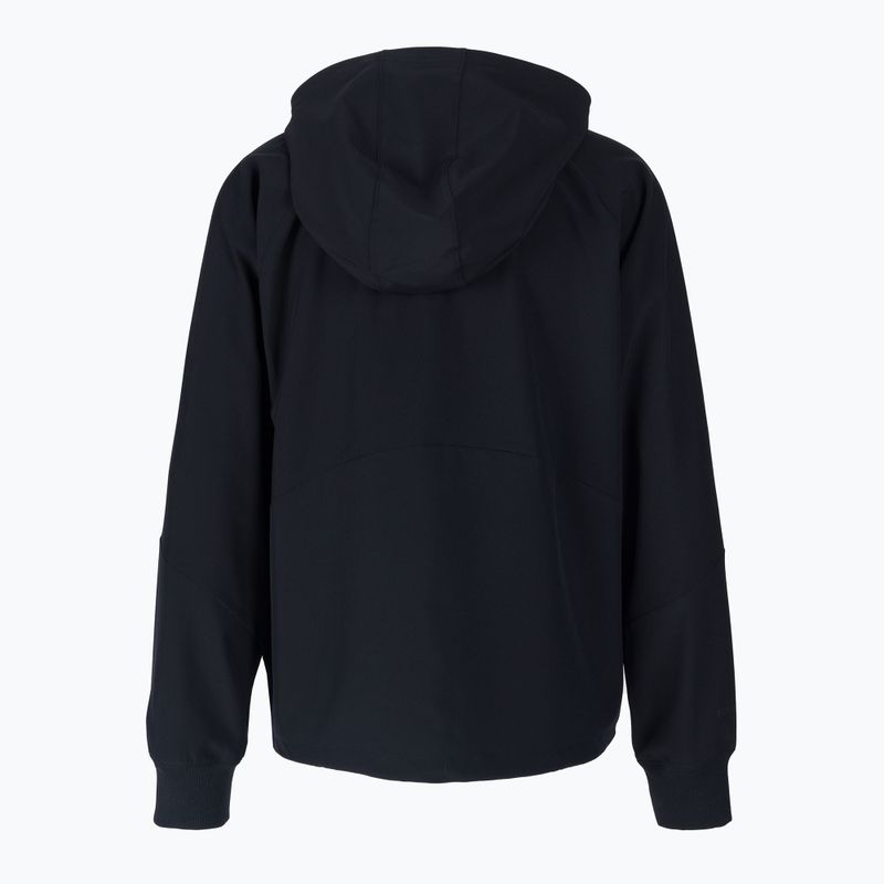 Under Armour Woven Damen Kapuzenjacke schwarz und weiß 1369889 2