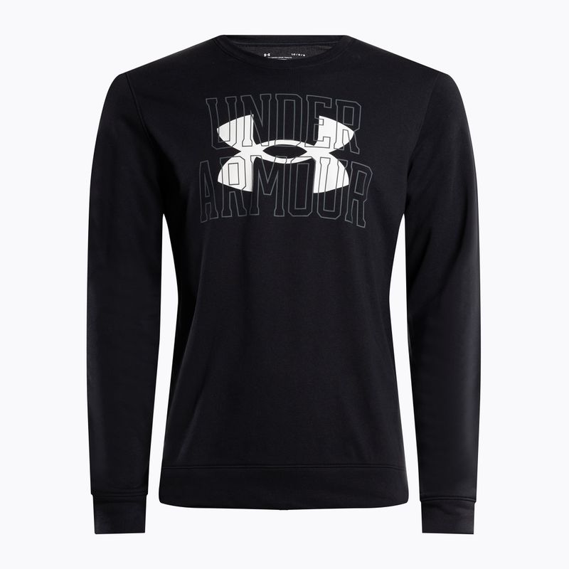 Under Armour Herren Trainingspullover Rival Terry Logo Crew schwarz 1370391-001