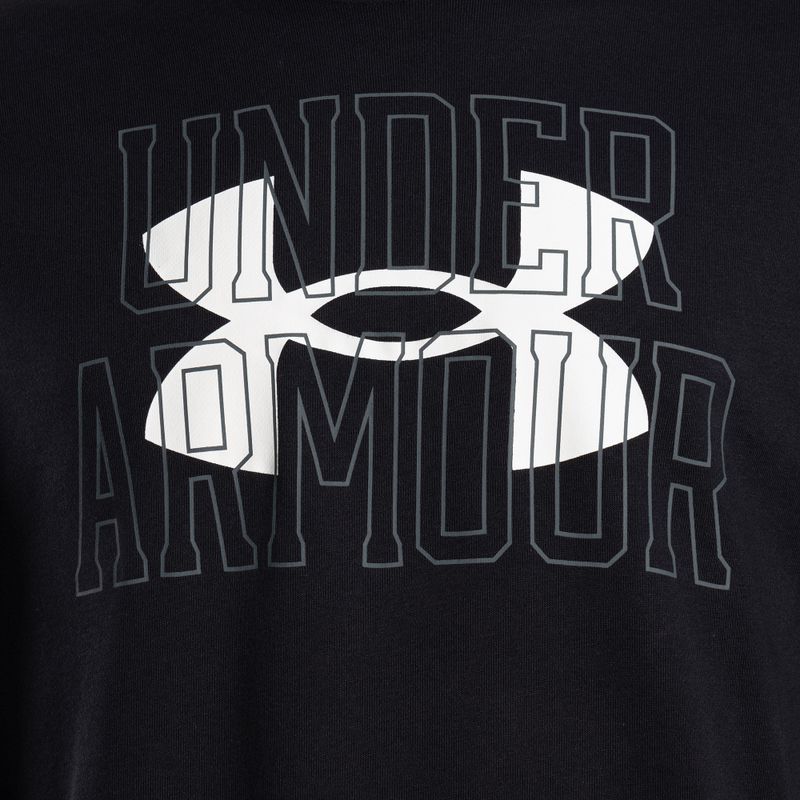 Under Armour Herren Trainingspullover Rival Terry Logo Crew schwarz 1370391-001