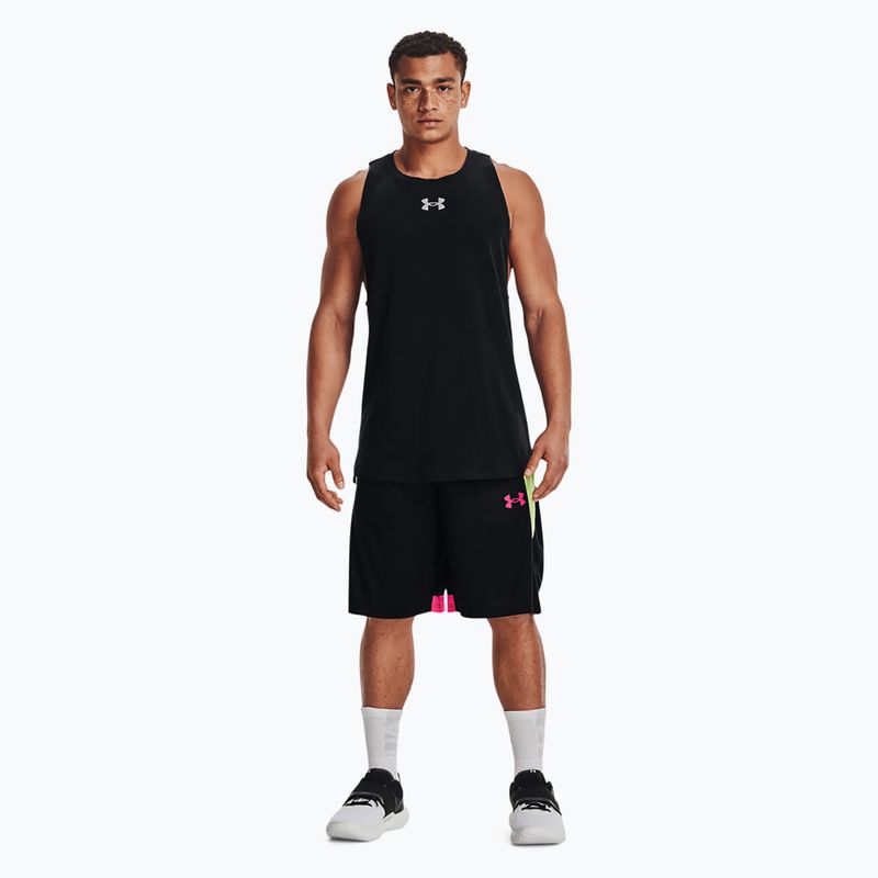 Basketball Trikot Herren Under Armour Baseline Cotton Tank 3 schwarz 136191-3 2