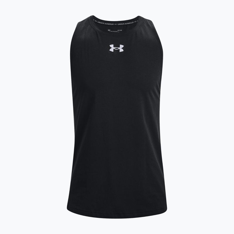 Basketball Trikot Herren Under Armour Baseline Cotton Tank 3 schwarz 136191-3 5