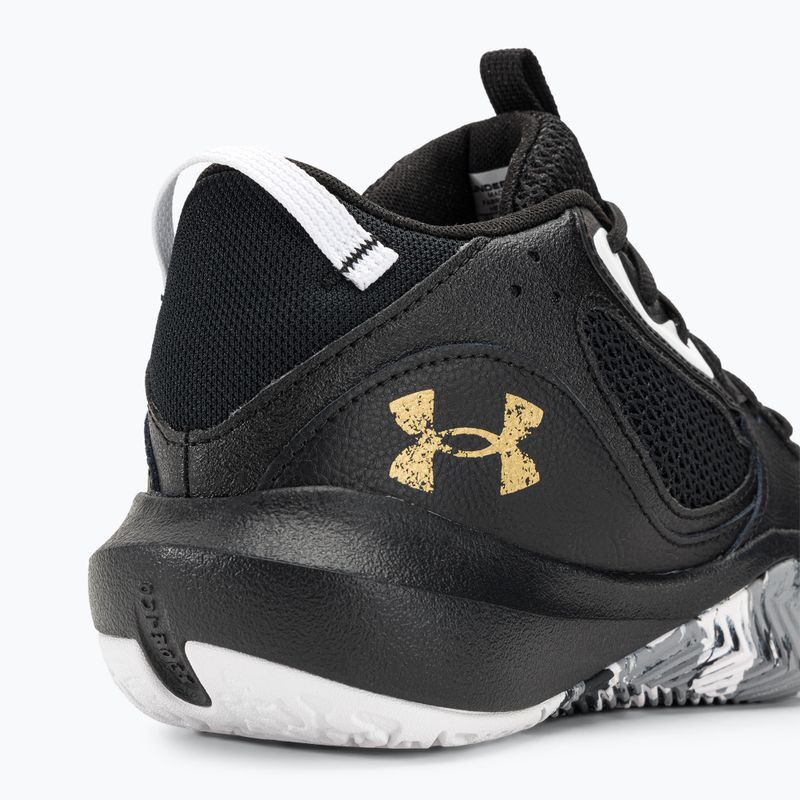 Under Armour Lockdown 6 Basketball Schuhe schwarz/schwarz/metallic gold 9