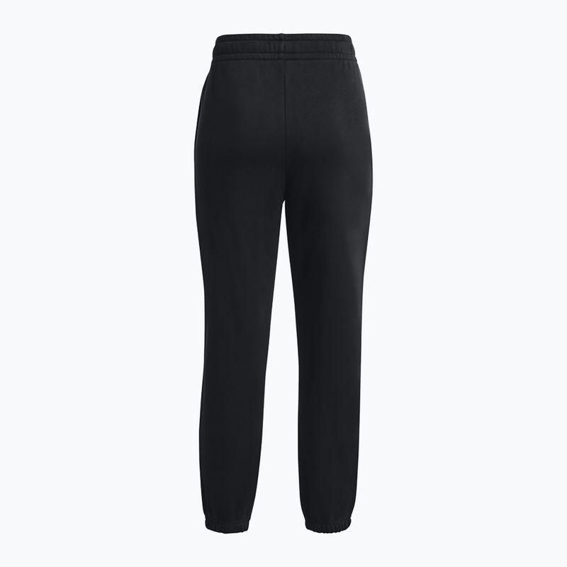 Under Armour Essential Fleece Jogger schwarz/weiß Damen Trainingshose 6