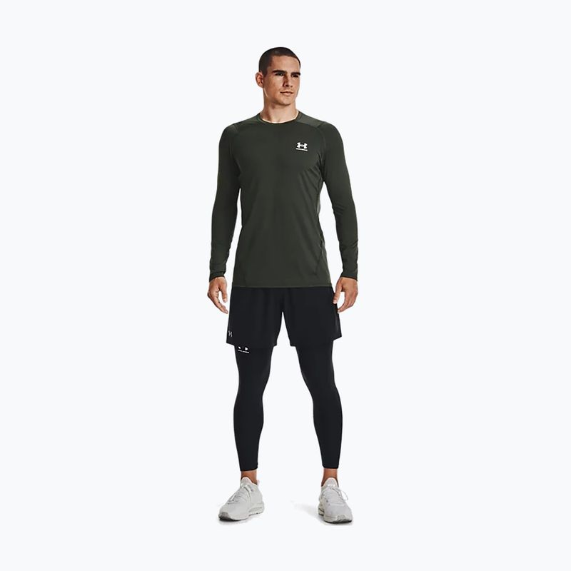 Herren Under Armour HeatGear Armour Fitted grünes Trainingsshirt 1361506 5