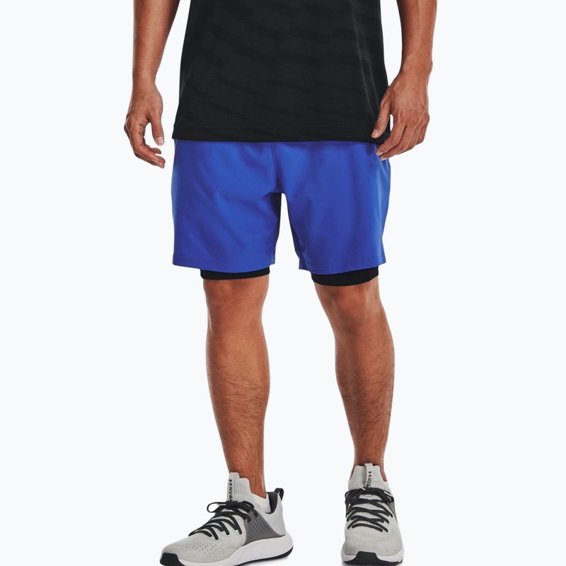 Under Armour Herren 2-in-1 Trainingsshorts UA Vanish Woven Sts blau 1373764 3