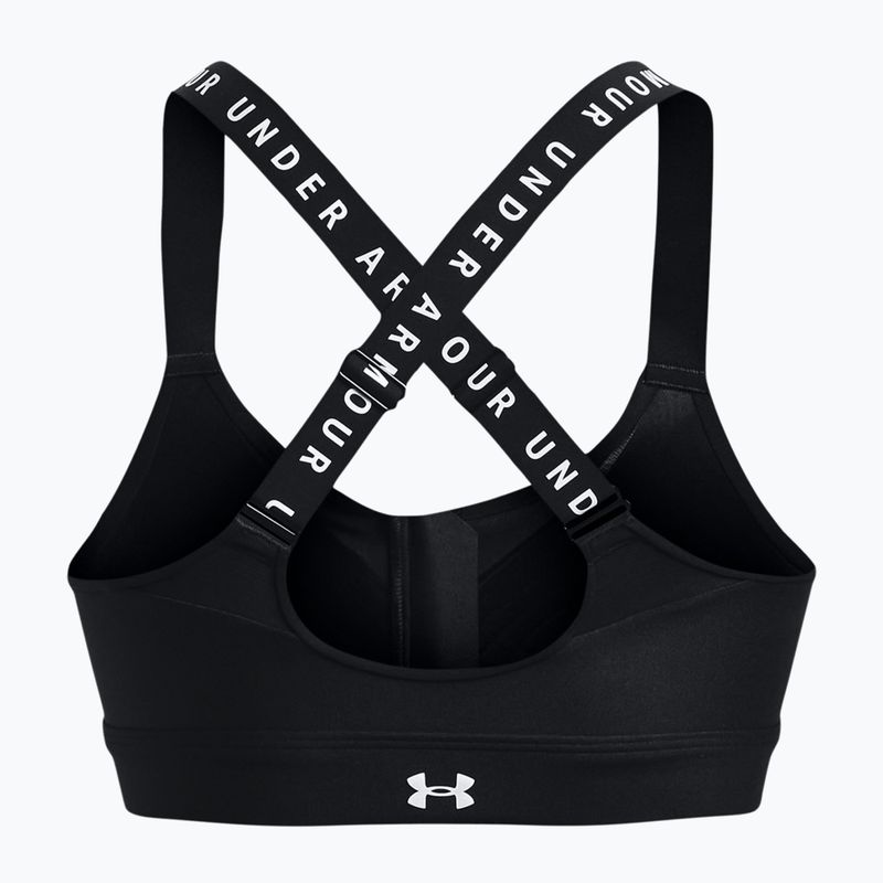 Under Armour Infinity High Bra Zip Fitness-BH schwarz 1373860 2