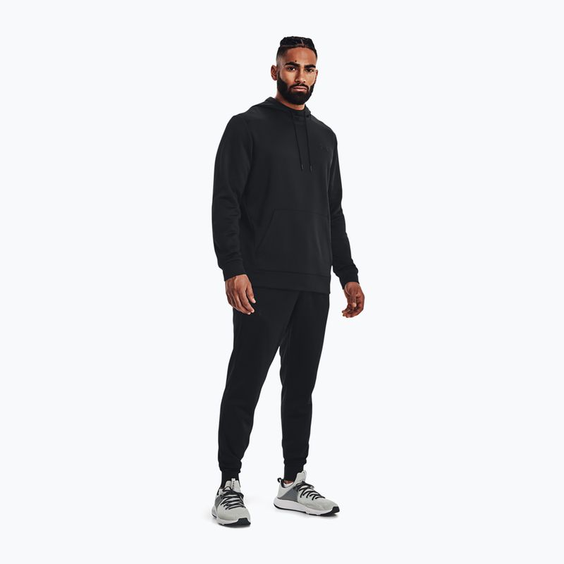 Under Armour Armour Fleece Hoodie Herren Trainingssweatshirt schwarz 1373353-001 2