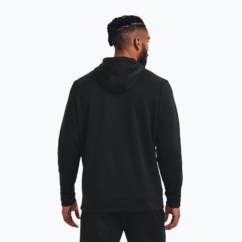 Under Armour Armour Fleece Hoodie Herren Trainingssweatshirt schwarz 1373353-001 3
