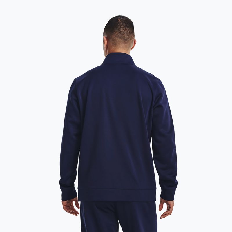 Training Sweatshirt Hoodie Herren Under Armour Armour Fleece 1/4 Zip midnight navy/black 3