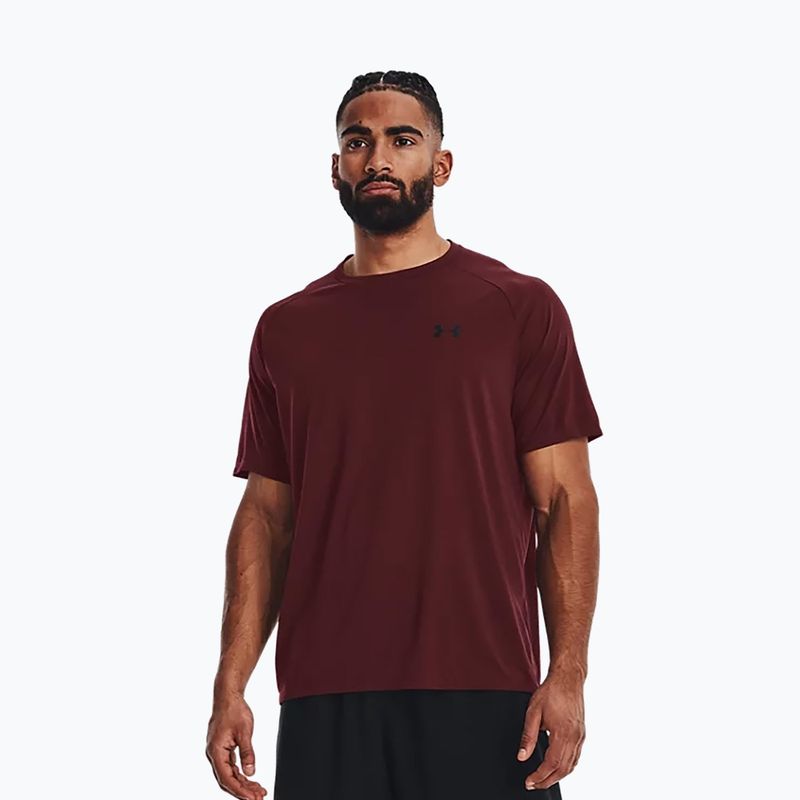 Unter Armour Herren Training T-Shirt UA Tech 2.0 SS Tee Neuheit kastanienbraun 1345317 3